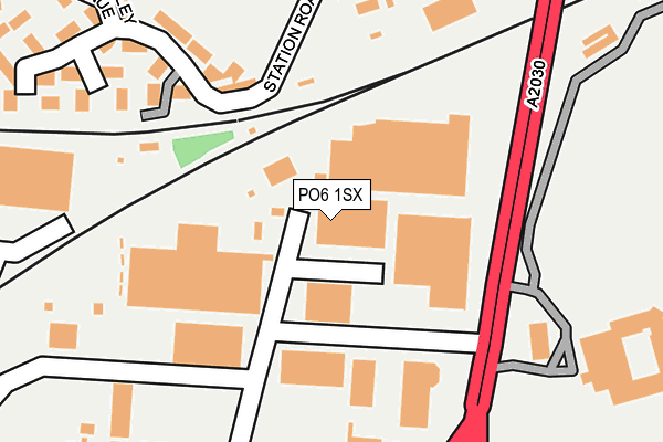 PO6 1SX map - OS OpenMap – Local (Ordnance Survey) PO6 1SX map - OS OpenMap – Local (Ordnance Survey)