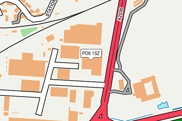 PO6 1SZ map - OS OpenMap – Local (Ordnance Survey) PO6 1SZ map - OS OpenMap – Local (Ordnance Survey)