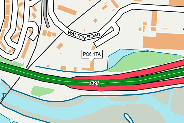 PO6 1TA map - OS OpenMap – Local (Ordnance Survey) PO6 1TA map - OS OpenMap – Local (Ordnance Survey)