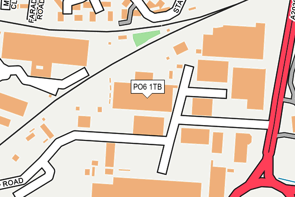 PO6 1TB map - OS OpenMap – Local (Ordnance Survey) PO6 1TB map - OS OpenMap – Local (Ordnance Survey)