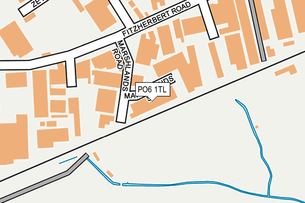 PO6 1TL map - OS OpenMap – Local (Ordnance Survey) PO6 1TL map - OS OpenMap – Local (Ordnance Survey)