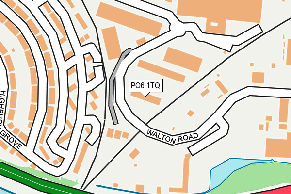 PO6 1TQ map - OS OpenMap – Local (Ordnance Survey) PO6 1TQ map - OS OpenMap – Local (Ordnance Survey)