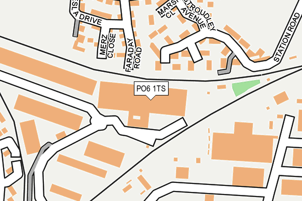 PO6 1TS map - OS OpenMap – Local (Ordnance Survey) PO6 1TS map - OS OpenMap – Local (Ordnance Survey)