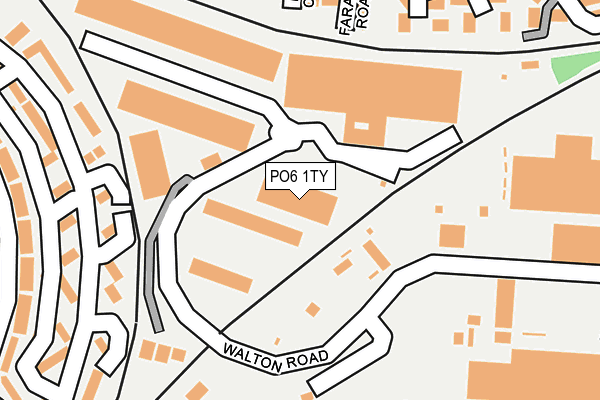 PO6 1TY map - OS OpenMap – Local (Ordnance Survey) PO6 1TY map - OS OpenMap – Local (Ordnance Survey)