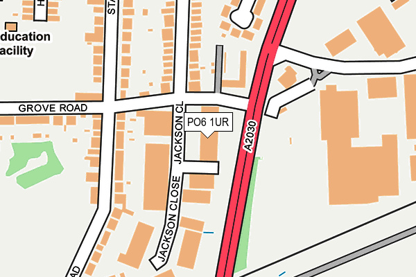 PO6 1UR map - OS OpenMap – Local (Ordnance Survey) PO6 1UR map - OS OpenMap – Local (Ordnance Survey)
