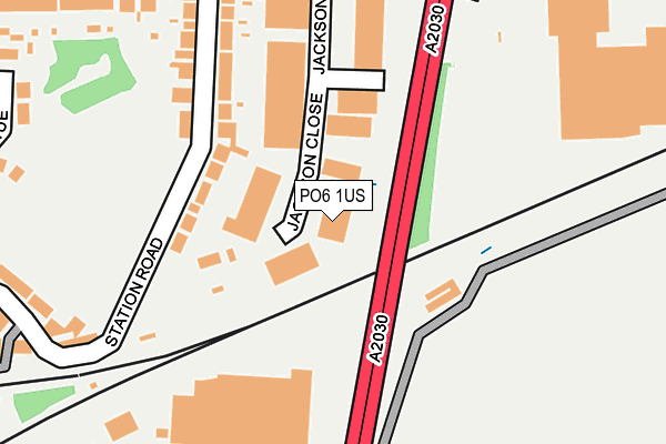 PO6 1US map - OS OpenMap – Local (Ordnance Survey) PO6 1US map - OS OpenMap – Local (Ordnance Survey)