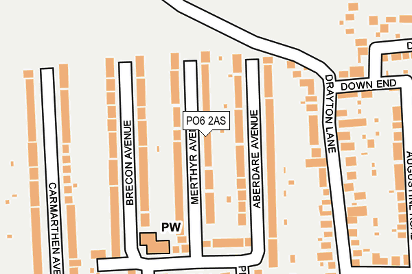 PO6 2AS map - OS OpenMap – Local (Ordnance Survey) PO6 2AS map - OS OpenMap – Local (Ordnance Survey)