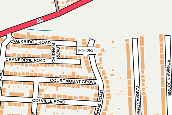 PO6 2BU map - OS OpenMap – Local (Ordnance Survey) PO6 2BU map - OS OpenMap – Local (Ordnance Survey)