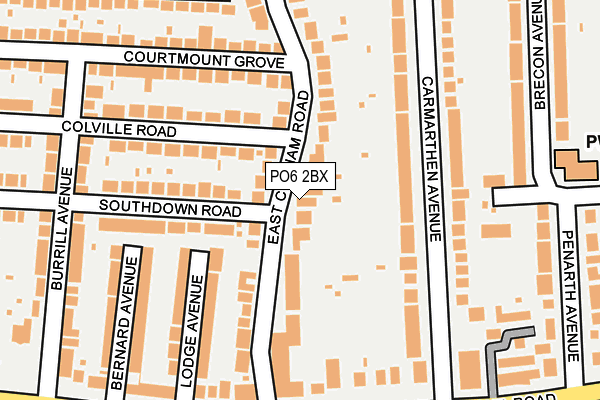 PO6 2BX map - OS OpenMap – Local (Ordnance Survey) PO6 2BX map - OS OpenMap – Local (Ordnance Survey)