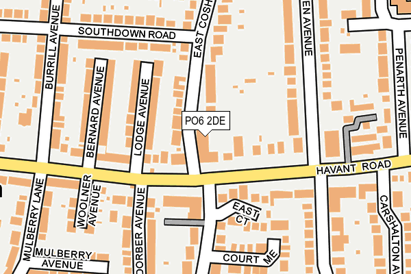 PO6 2DE map - OS OpenMap – Local (Ordnance Survey) PO6 2DE map - OS OpenMap – Local (Ordnance Survey)