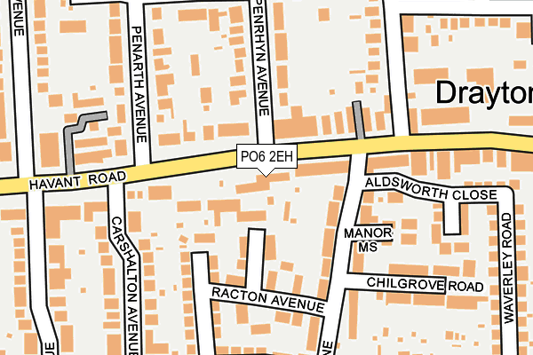 PO6 2EH map - OS OpenMap – Local (Ordnance Survey) PO6 2EH map - OS OpenMap – Local (Ordnance Survey)