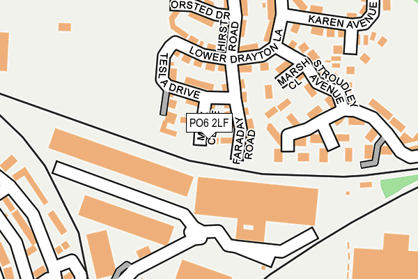 PO6 2LF map - OS OpenMap – Local (Ordnance Survey) PO6 2LF map - OS OpenMap – Local (Ordnance Survey)
