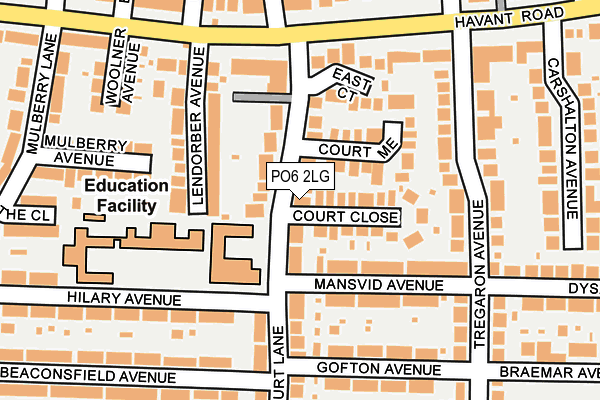 PO6 2LG map - OS OpenMap – Local (Ordnance Survey) PO6 2LG map - OS OpenMap – Local (Ordnance Survey)
