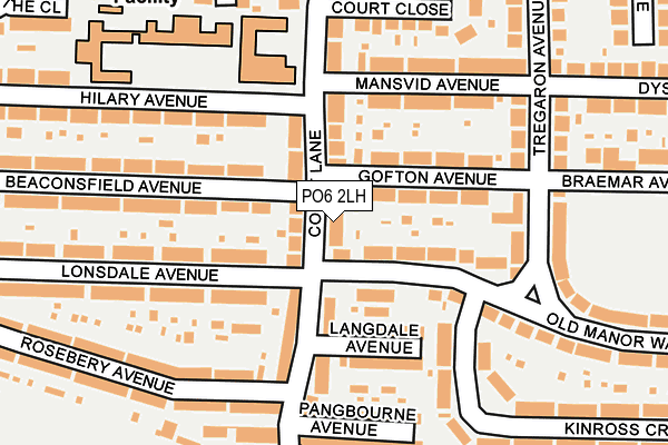 PO6 2LH map - OS OpenMap – Local (Ordnance Survey) PO6 2LH map - OS OpenMap – Local (Ordnance Survey)
