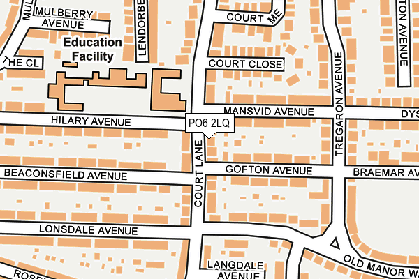 PO6 2LQ map - OS OpenMap – Local (Ordnance Survey)