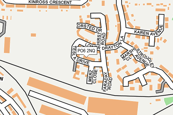 PO6 2NQ map - OS OpenMap – Local (Ordnance Survey) PO6 2NQ map - OS OpenMap – Local (Ordnance Survey)