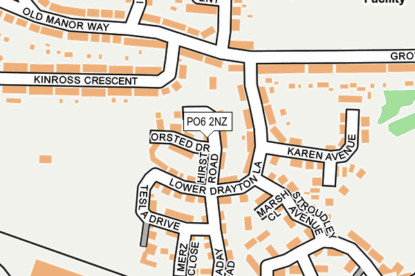 PO6 2NZ map - OS OpenMap – Local (Ordnance Survey) PO6 2NZ map - OS OpenMap – Local (Ordnance Survey)