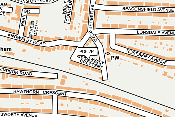 PO6 2PJ map - OS OpenMap – Local (Ordnance Survey) PO6 2PJ map - OS OpenMap – Local (Ordnance Survey)