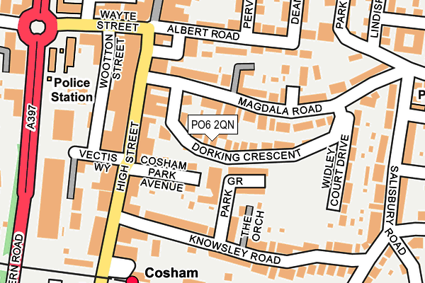 PO6 2QN map - OS OpenMap – Local (Ordnance Survey) PO6 2QN map - OS OpenMap – Local (Ordnance Survey)