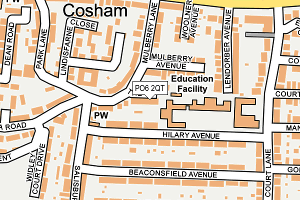 PO6 2QT map - OS OpenMap – Local (Ordnance Survey) PO6 2QT map - OS OpenMap – Local (Ordnance Survey)