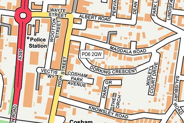 PO6 2QW map - OS OpenMap – Local (Ordnance Survey) PO6 2QW map - OS OpenMap – Local (Ordnance Survey)