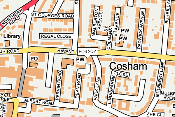 PO6 2QZ map - OS OpenMap – Local (Ordnance Survey) PO6 2QZ map - OS OpenMap – Local (Ordnance Survey)