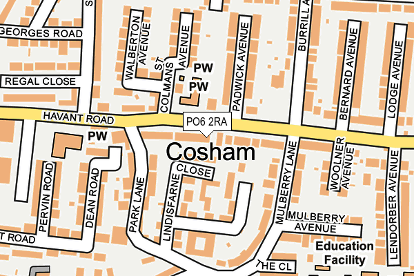 PO6 2RA map - OS OpenMap – Local (Ordnance Survey) PO6 2RA map - OS OpenMap – Local (Ordnance Survey)