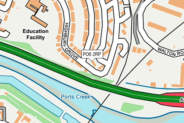 PO6 2RP map - OS OpenMap – Local (Ordnance Survey) PO6 2RP map - OS OpenMap – Local (Ordnance Survey)