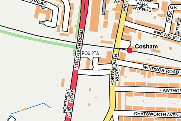 PO6 2TA map - OS OpenMap – Local (Ordnance Survey) PO6 2TA map - OS OpenMap – Local (Ordnance Survey)