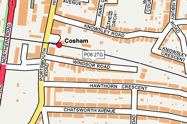 PO6 2TG map - OS OpenMap – Local (Ordnance Survey) PO6 2TG map - OS OpenMap – Local (Ordnance Survey)