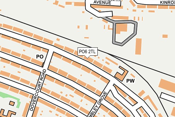 PO6 2TL map - OS OpenMap – Local (Ordnance Survey) PO6 2TL map - OS OpenMap – Local (Ordnance Survey)