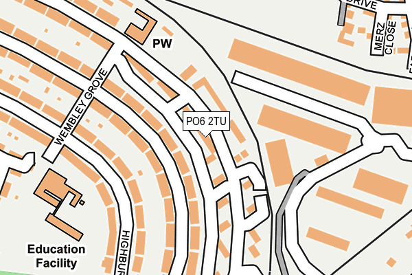 PO6 2TU map - OS OpenMap – Local (Ordnance Survey) PO6 2TU map - OS OpenMap – Local (Ordnance Survey)