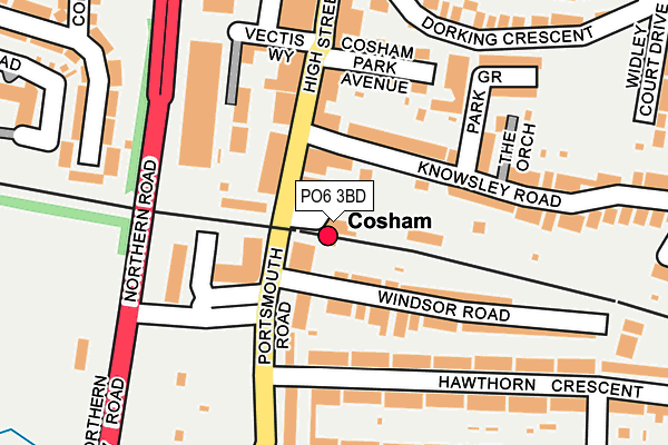 PO6 3BD map - OS OpenMap – Local (Ordnance Survey) PO6 3BD map - OS OpenMap – Local (Ordnance Survey)