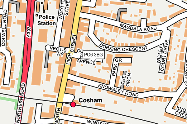 PO6 3BG map - OS OpenMap – Local (Ordnance Survey) PO6 3BG map - OS OpenMap – Local (Ordnance Survey)