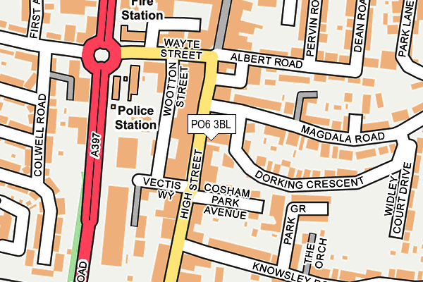 PO6 3BL map - OS OpenMap – Local (Ordnance Survey) PO6 3BL map - OS OpenMap – Local (Ordnance Survey)