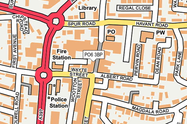 PO6 3BP map - OS OpenMap – Local (Ordnance Survey) PO6 3BP map - OS OpenMap – Local (Ordnance Survey)