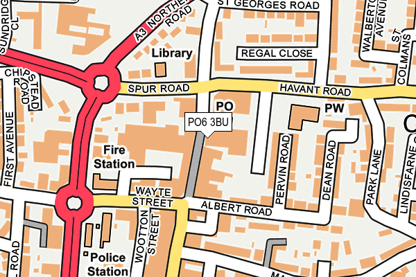 PO6 3BU map - OS OpenMap – Local (Ordnance Survey) PO6 3BU map - OS OpenMap – Local (Ordnance Survey)