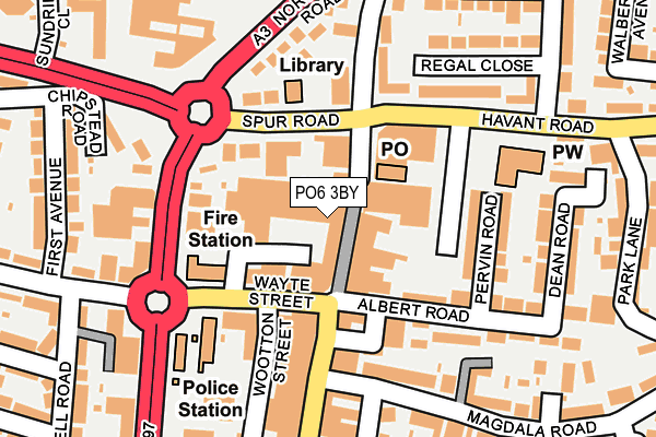 PO6 3BY map - OS OpenMap – Local (Ordnance Survey) PO6 3BY map - OS OpenMap – Local (Ordnance Survey)