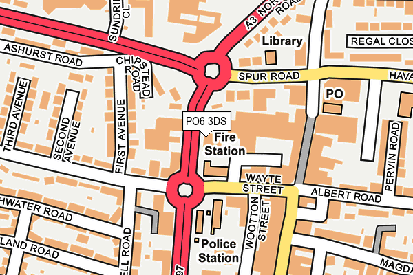 PO6 3DS map - OS OpenMap – Local (Ordnance Survey) PO6 3DS map - OS OpenMap – Local (Ordnance Survey)