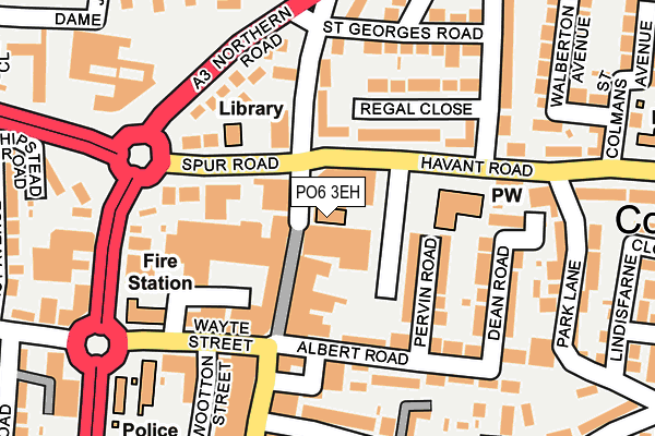 PO6 3EH map - OS OpenMap – Local (Ordnance Survey) PO6 3EH map - OS OpenMap – Local (Ordnance Survey)