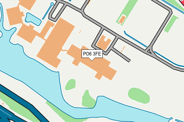 PO6 3FE map - OS OpenMap – Local (Ordnance Survey) PO6 3FE map - OS OpenMap – Local (Ordnance Survey)