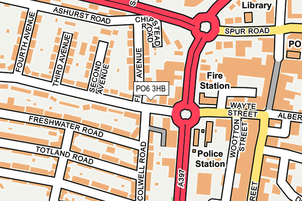 PO6 3HB map - OS OpenMap – Local (Ordnance Survey) PO6 3HB map - OS OpenMap – Local (Ordnance Survey)