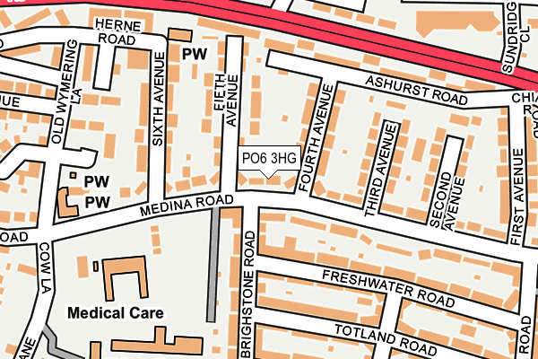 PO6 3HG map - OS OpenMap – Local (Ordnance Survey) PO6 3HG map - OS OpenMap – Local (Ordnance Survey)