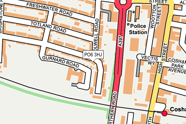 PO6 3HJ map - OS OpenMap – Local (Ordnance Survey) PO6 3HJ map - OS OpenMap – Local (Ordnance Survey)