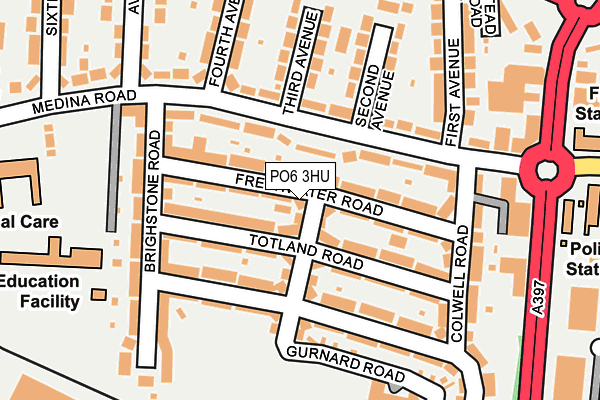 PO6 3HU map - OS OpenMap – Local (Ordnance Survey) PO6 3HU map - OS OpenMap – Local (Ordnance Survey)