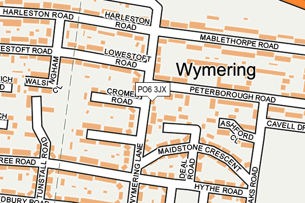 PO6 3JX map - OS OpenMap – Local (Ordnance Survey) PO6 3JX map - OS OpenMap – Local (Ordnance Survey)