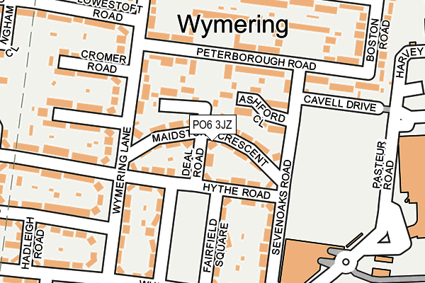 PO6 3JZ map - OS OpenMap – Local (Ordnance Survey) PO6 3JZ map - OS OpenMap – Local (Ordnance Survey)