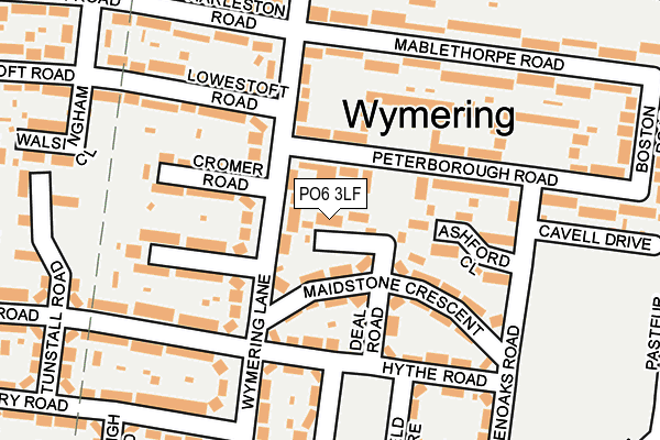 PO6 3LF map - OS OpenMap – Local (Ordnance Survey) PO6 3LF map - OS OpenMap – Local (Ordnance Survey)