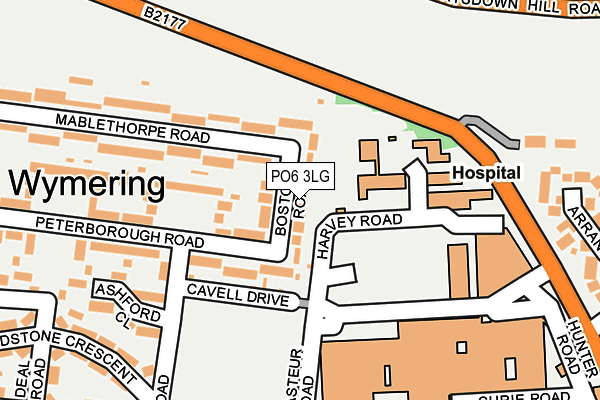 PO6 3LG map - OS OpenMap – Local (Ordnance Survey)