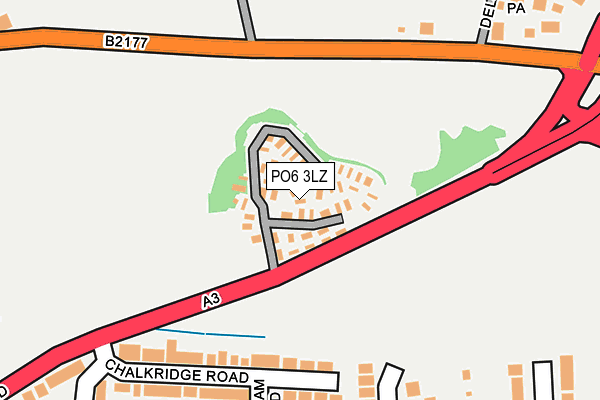 PO6 3LZ map - OS OpenMap – Local (Ordnance Survey) PO6 3LZ map - OS OpenMap – Local (Ordnance Survey)
